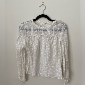 Wilfred White Textured Blouse